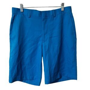 Louis Raphael Men's Bermuda Golf Shorts Teal Size 32 Pre-Owned Outdoor Casual‎